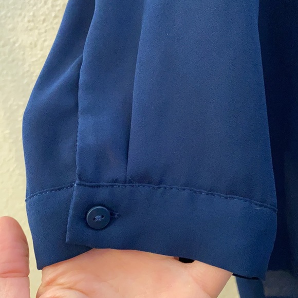Navy Blue Blouse - Picture 3 of 6